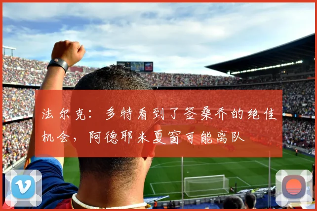 法尔克：多特看到了签桑乔的绝佳机会，阿德耶米夏窗可能离队